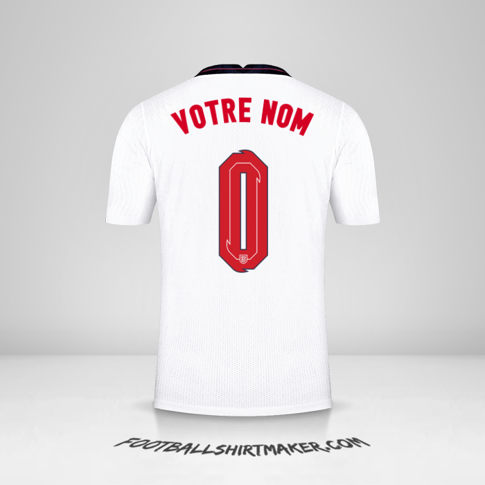 Maillot Angleterre 2020/2021 -  votre nom - 0