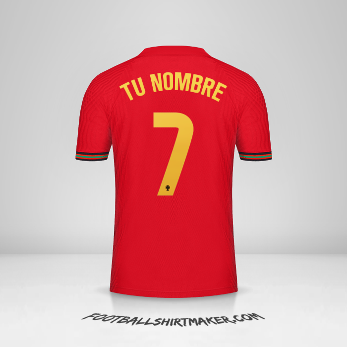 Camiseta Portugal 2020/2021 número 7 tu nombre