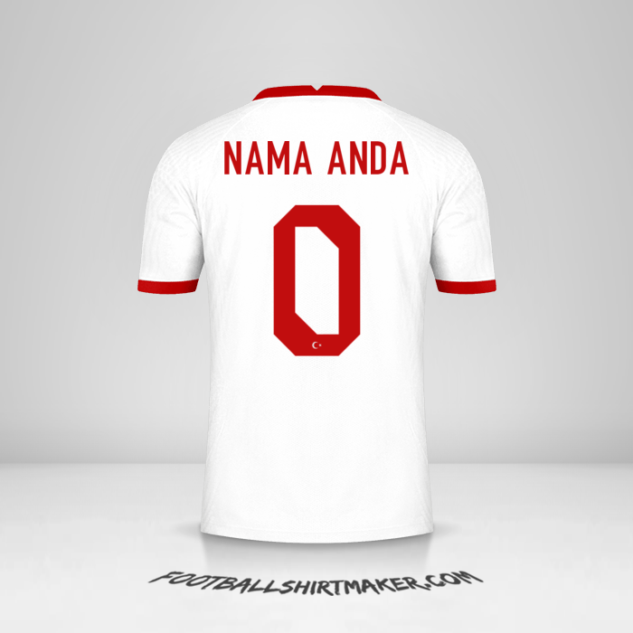 Jersey Turki 2020/2021 -  nama anda - 0