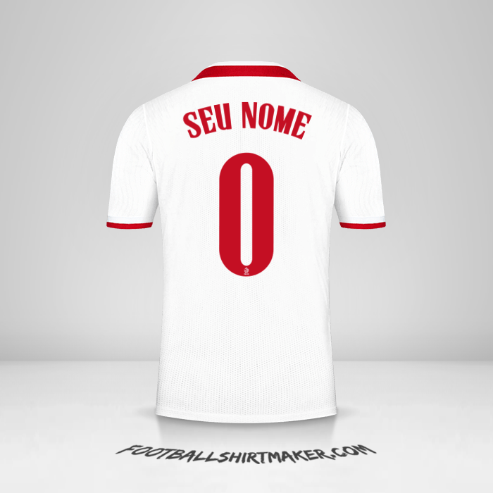 Camisa Polônia 2020/2021 -  seu nome - 0