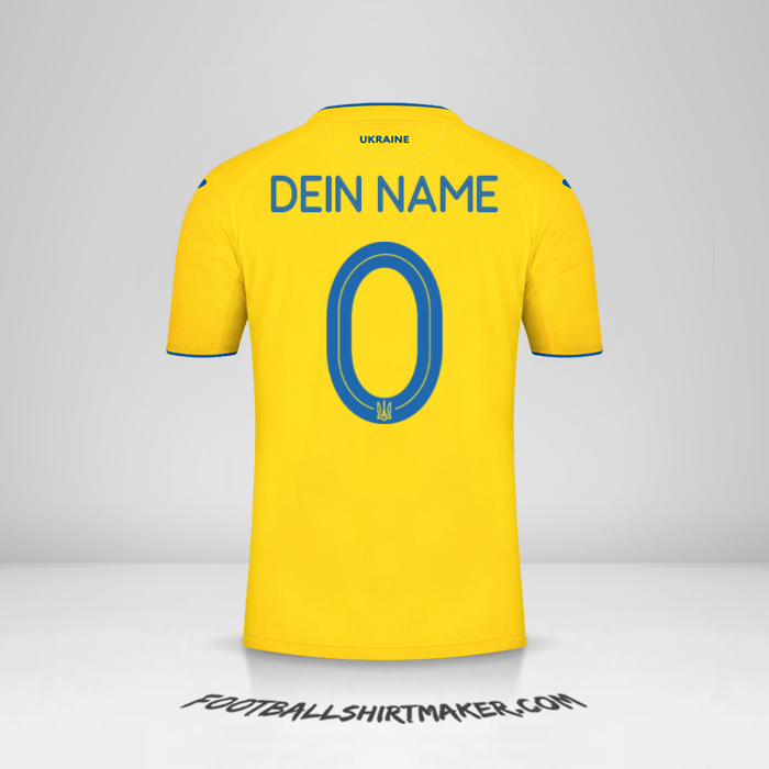 Trikot Ukraine 2020 -  dein name - 0