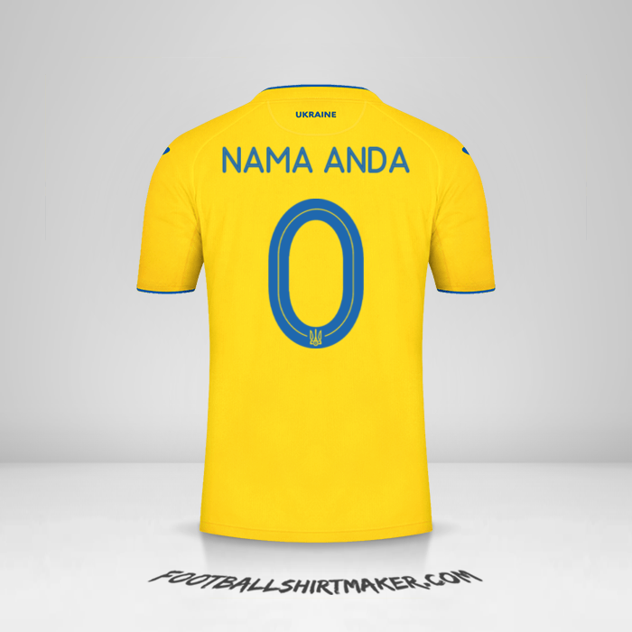 Jersey Ukraina 2020 -  nama anda - 0