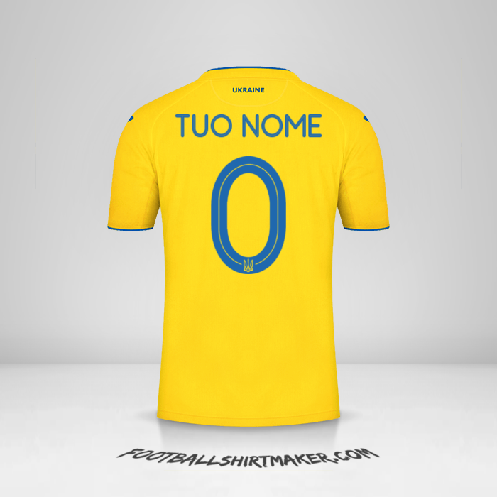 Maglia Ucraina 2020 -  tuo nome - 0