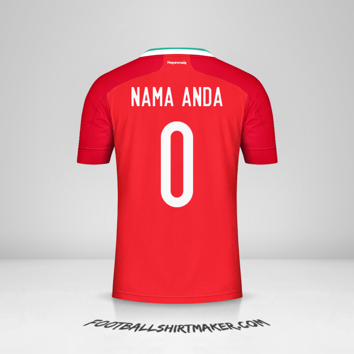 Jersey Hongaria 2020/2021 -  nama anda - 0