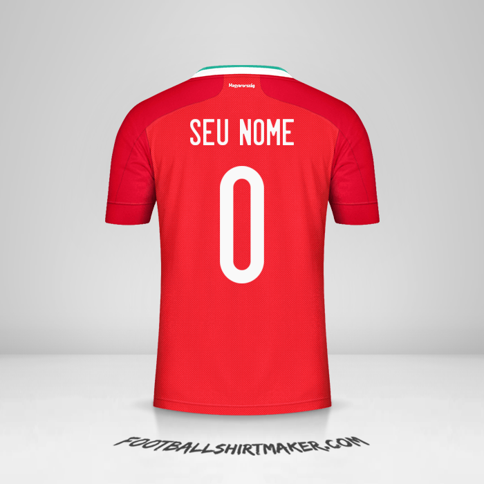 Camisa Hungria 2020/2021 -  seu nome - 0