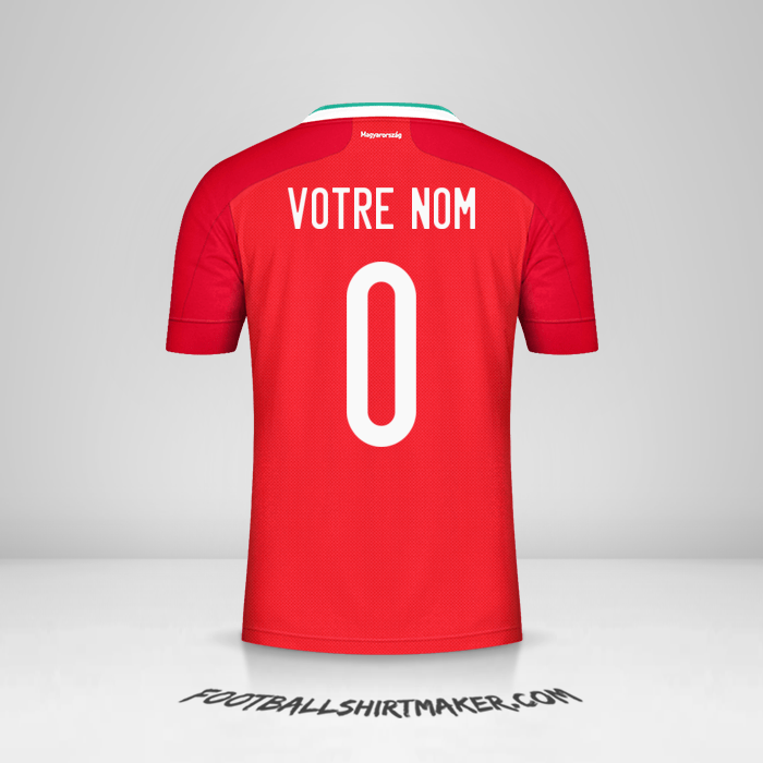 Maillot Hongrie 2020/2021 -  votre nom - 0