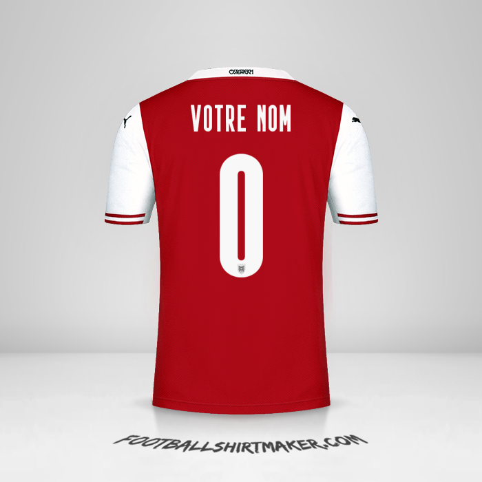 Maillot Autriche 2020/2021 -  votre nom - 0