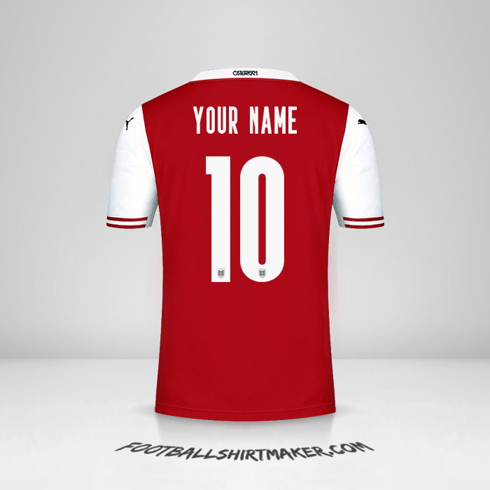 Austria 2020/2021 shirt number 10 your name