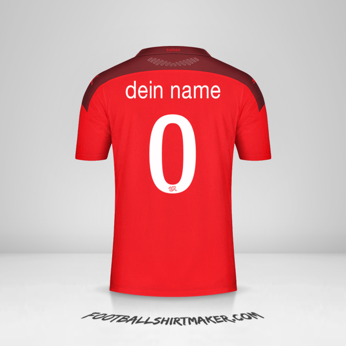 Trikot Schweiz 2020/2021 -  dein name - 0