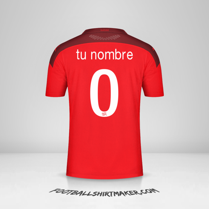 Camiseta Suiza 2020/2021 -  tu nombre - 0