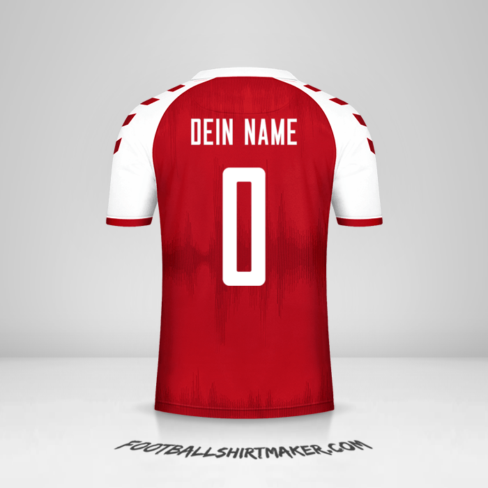 Trikot Dänemark 2021 -  dein name - 0