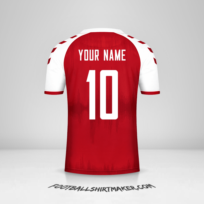 Denmark 2021 jersey number 10 your name