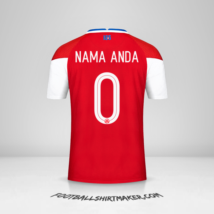 Jersey Cile 2020/2021 -  nama anda - 0