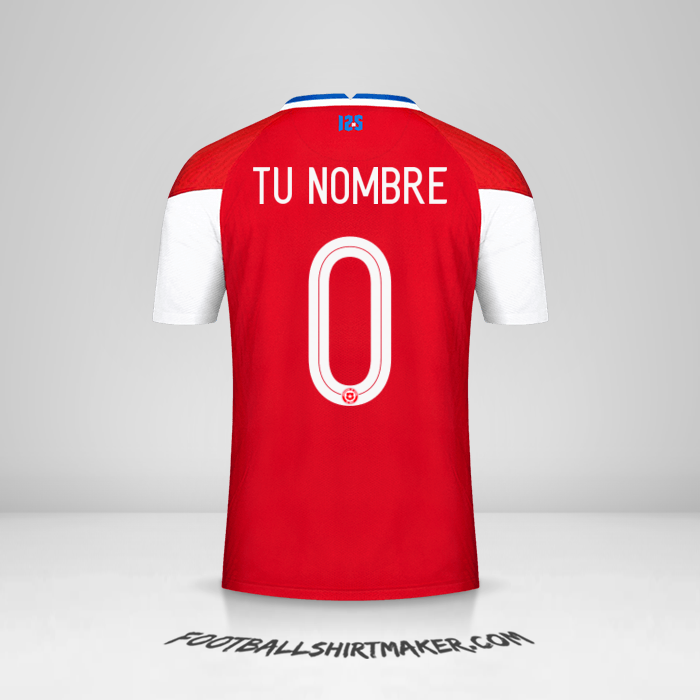 Camiseta Chile 2020/2021 -  tu nombre - 0