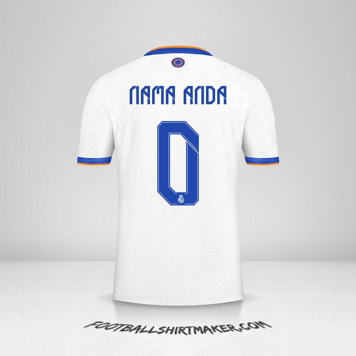 Jersey Real Madrid CF 2021/2022 Cup -  nama anda - 0