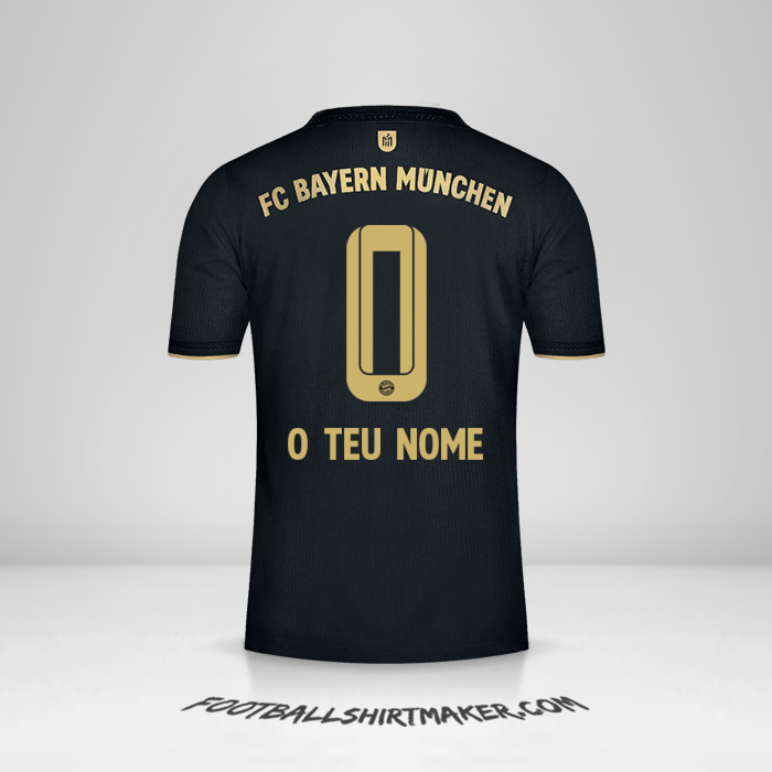 Camisola FC Bayern Munchen 2021/2022 II -  o teu nome - 0