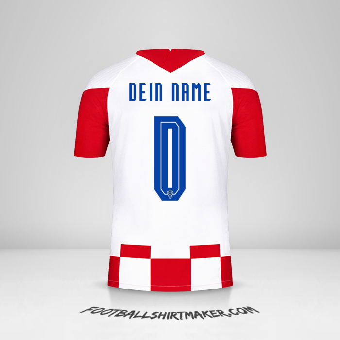 Trikot Kroatien 2020/2021 -  dein name - 0