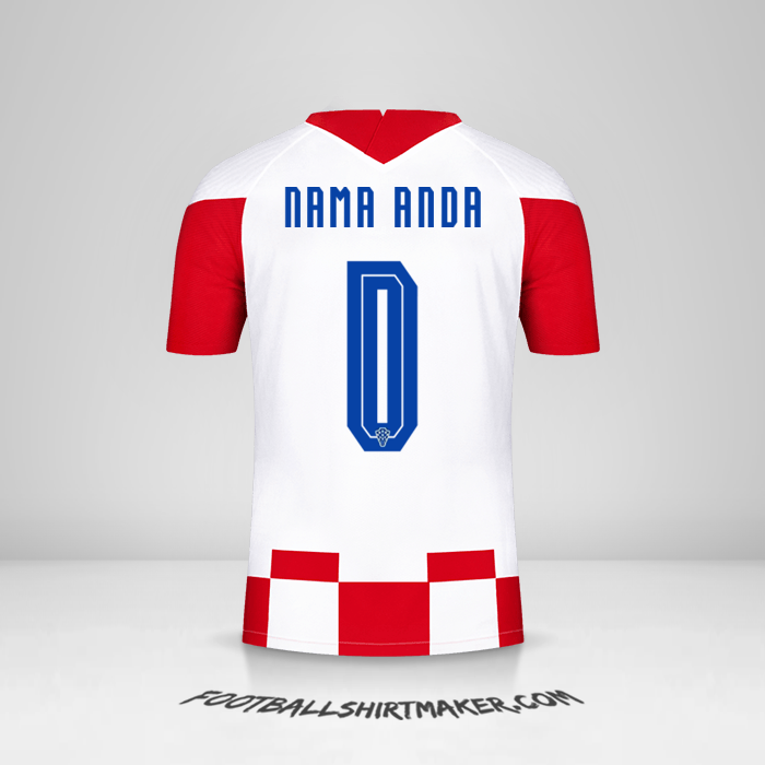 Jersey Kroasia 2020/2021 -  nama anda - 0