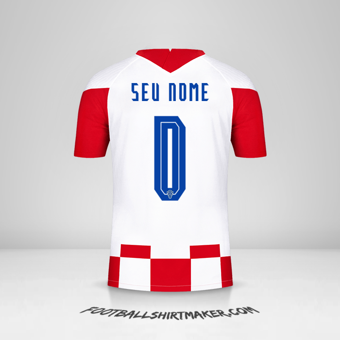 Camisa Croácia 2020/2021 -  seu nome - 0