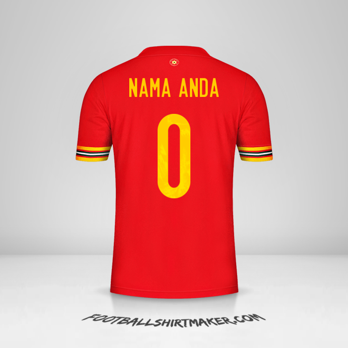 Jersey Wales 2020/2021 -  nama anda - 0