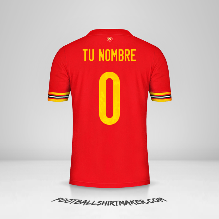 Camiseta Gales 2020/2021 número 0 tu nombre