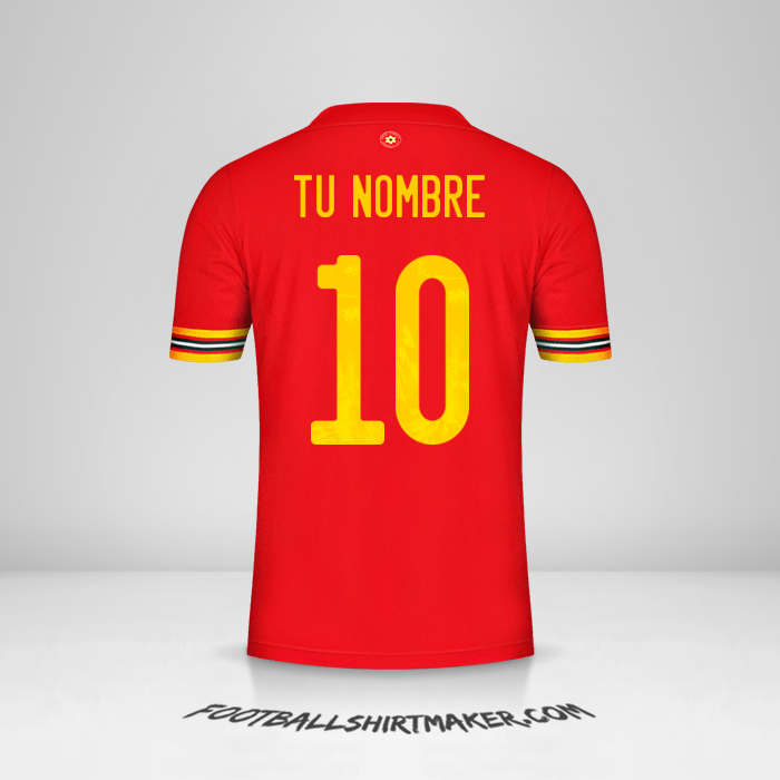 Camiseta Gales 2020/2021 número 10 tu nombre