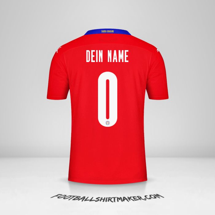 Trikot Paraguay 2020/2021 -  dein name - 0