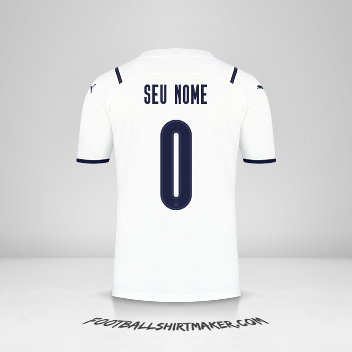 Camisa Itália 2021II -  seu nome - 0