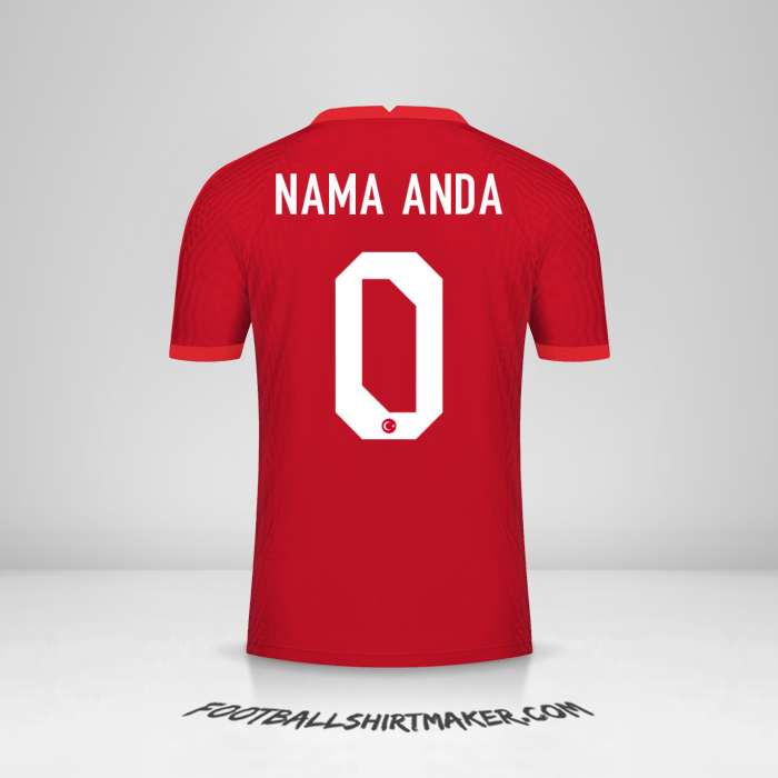 Jersey Turki 2020/2021 II -  nama anda - 0