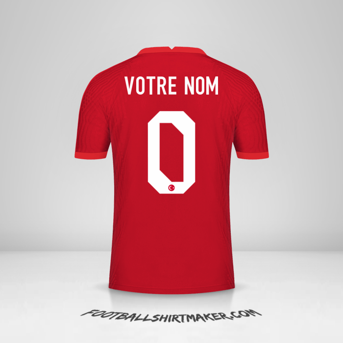 Maillot Turquie 2020/2021 II -  votre nom - 0