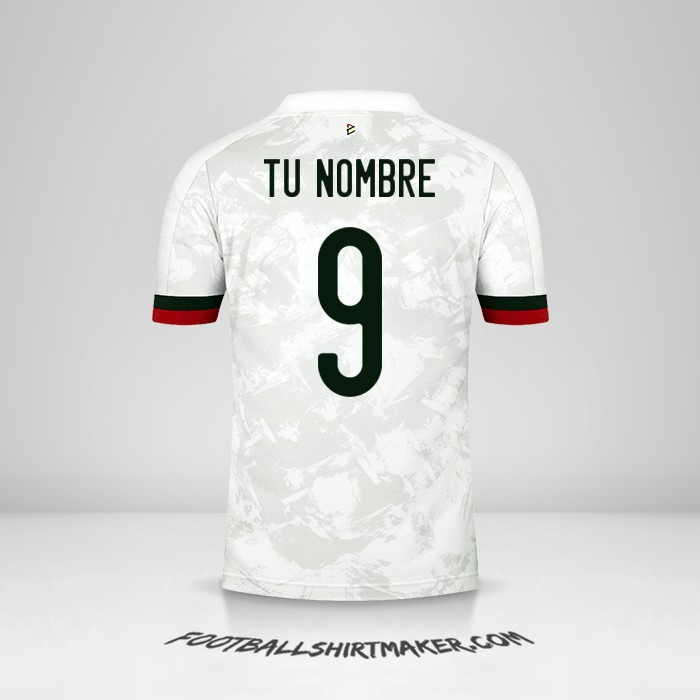 Camiseta Belgica 2020/2021 II número 9 tu nombre