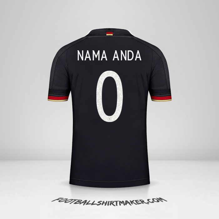 Jersey Jerman 2021 II -  nama anda - 0