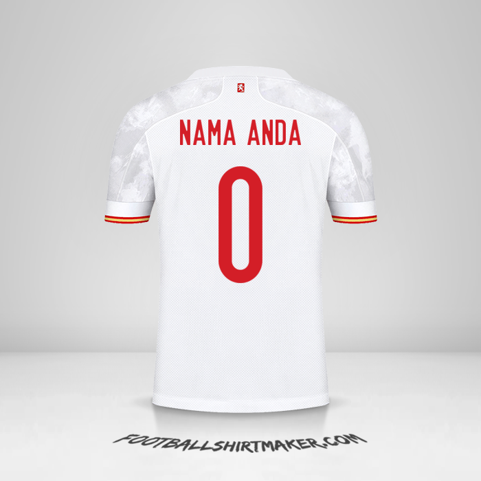 Jersey Spanyol 2021 II -  nama anda - 0