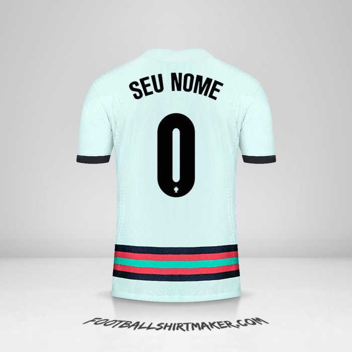 Camisa Portugal 2020/2021 II -  seu nome - 0