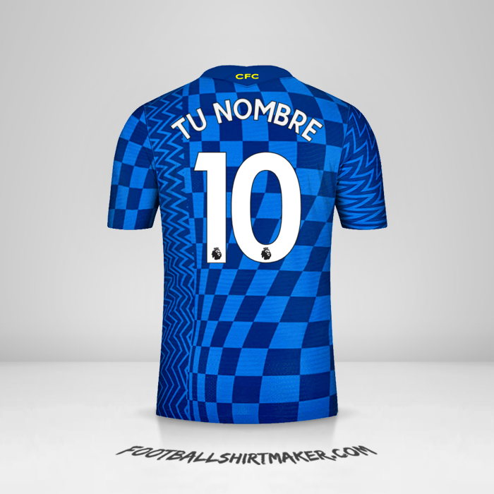 Jersey Chelsea 2021/2022 número 10 tu nombre