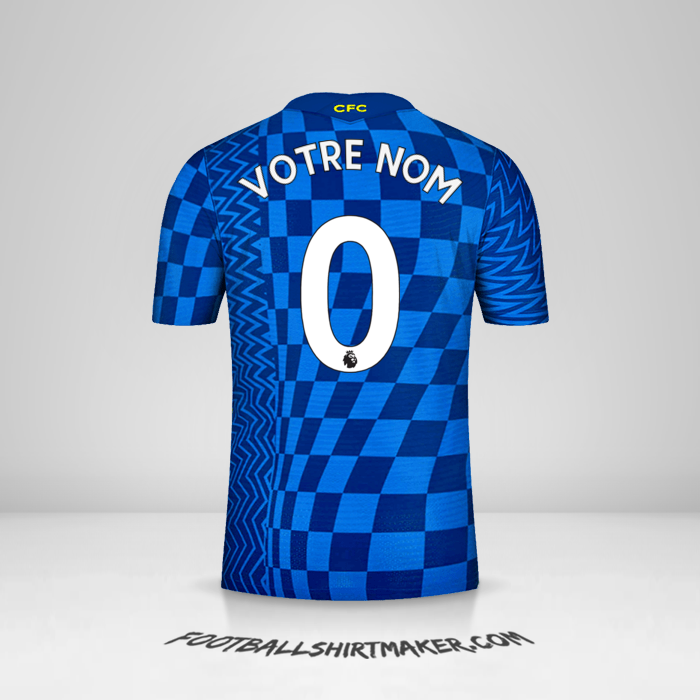 Maillot Chelsea 2021/2022 -  votre nom - 0