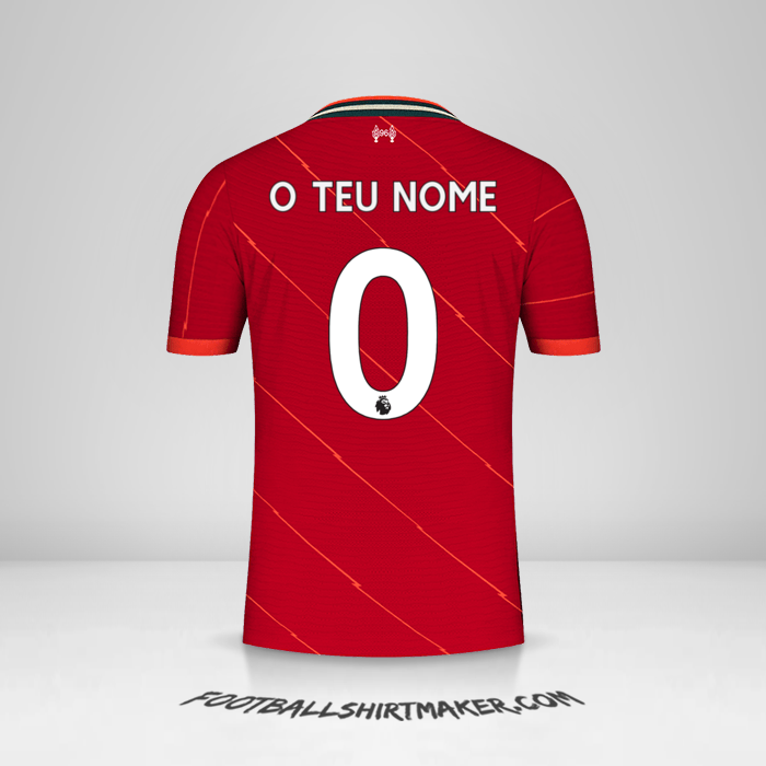 Camisola Liverpool FC 2021/2022 -  o teu nome - 0