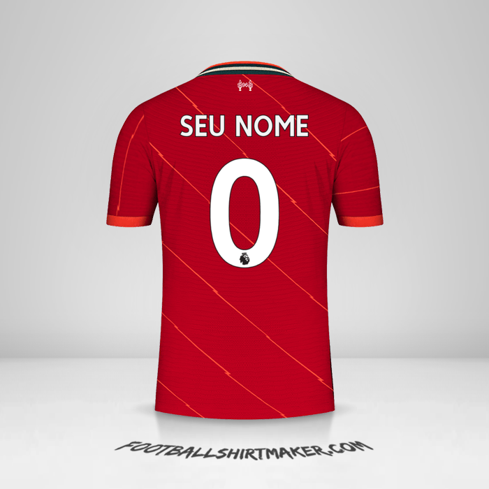 Camisa Liverpool FC 2021/2022 -  seu nome - 0