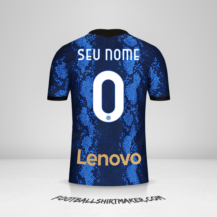 Camisa Inter 2021/2022 -  seu nome - 0