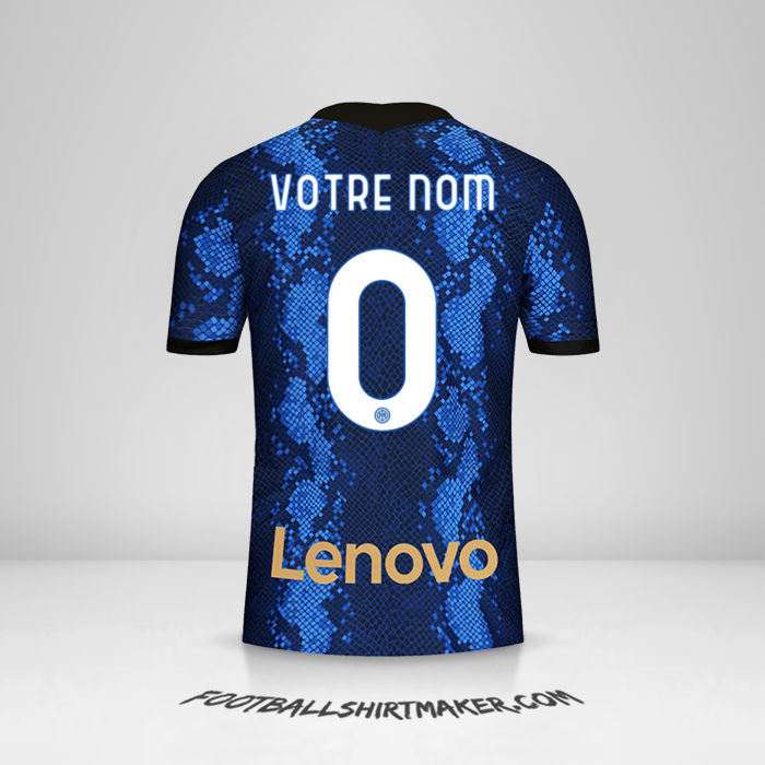 Maillot Inter 2021/2022 -  votre nom - 0