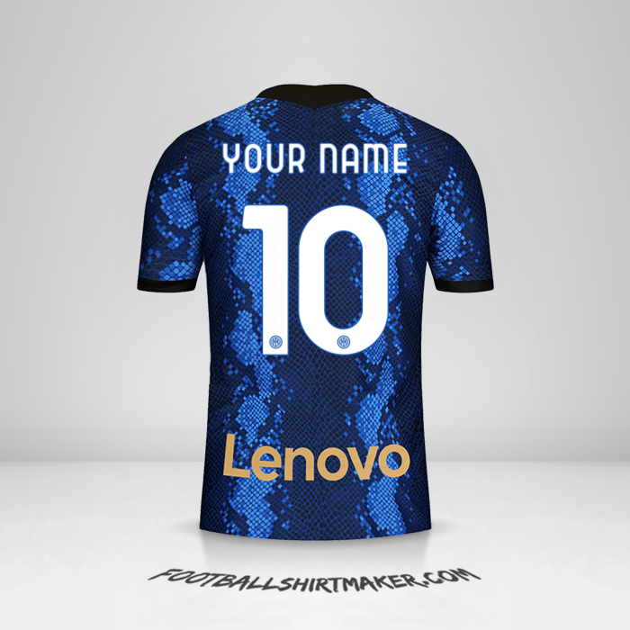 Inter 2021/2022 jersey number 10 your name