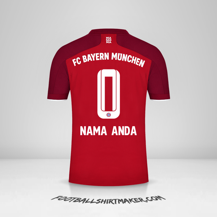 Jersey FC Bayern Munchen 2021/2022 -  nama anda - 0