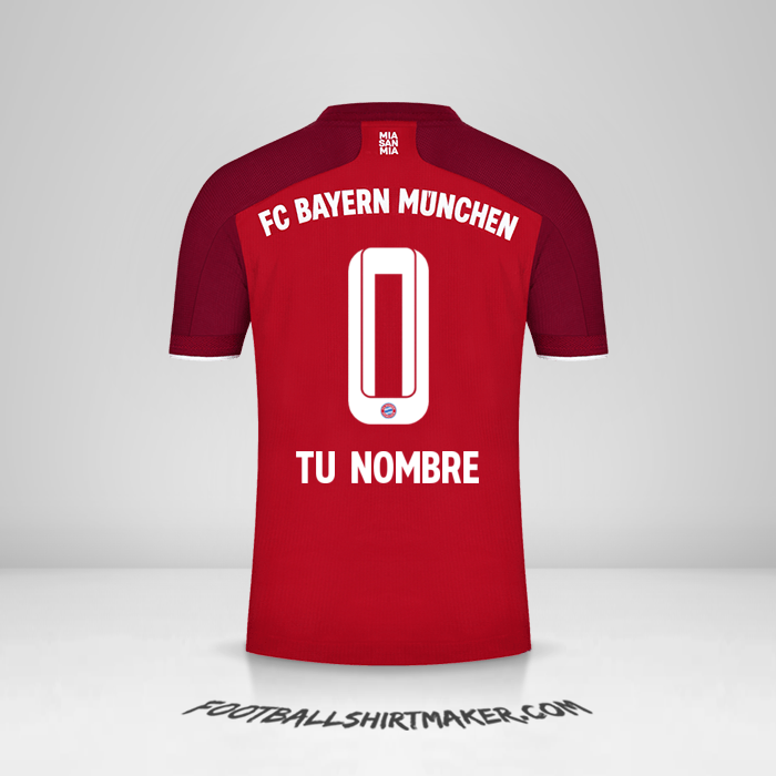 Camiseta FC Bayern Munchen 2021/2022 número 0 tu nombre