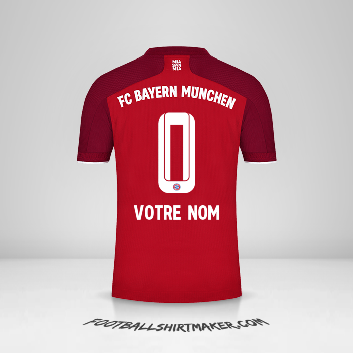 Maillot FC Bayern Munchen 2021/2022 -  votre nom - 0