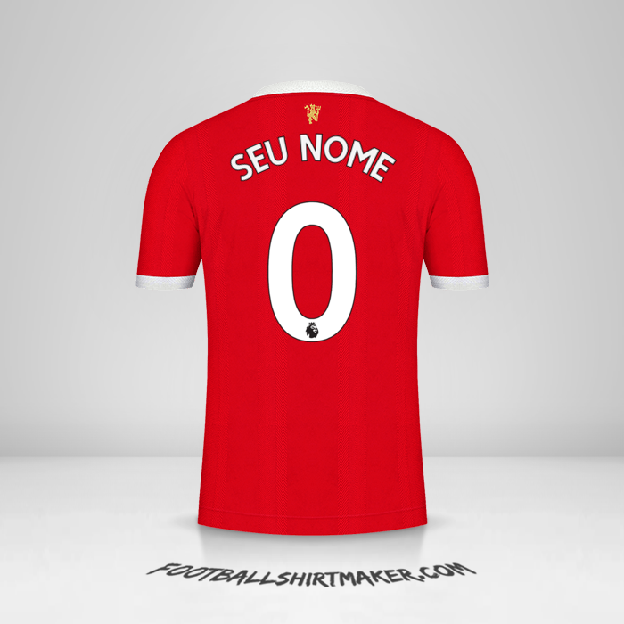 Camisa Manchester United 2021/2022 -  seu nome - 0