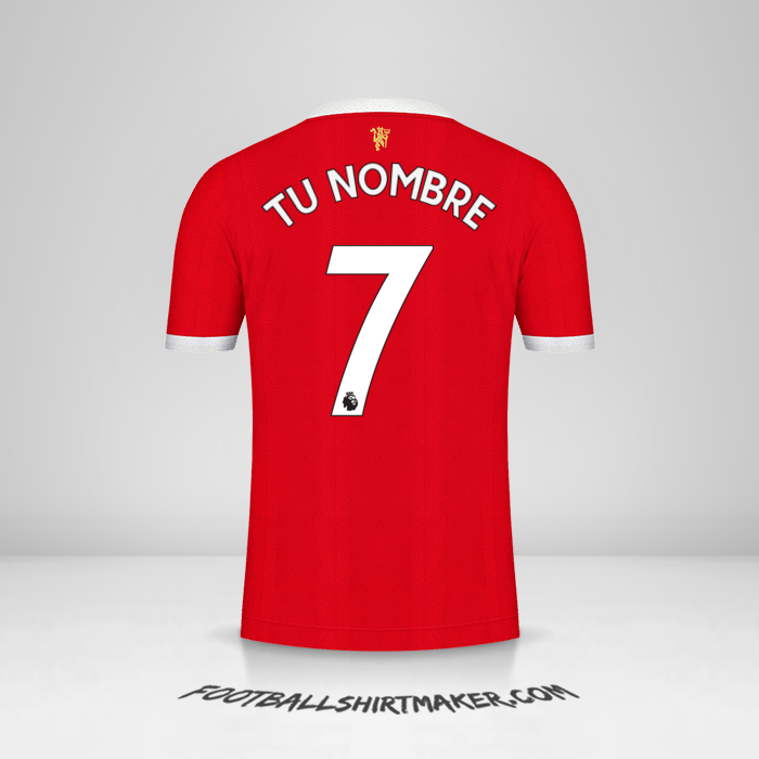 Camiseta Manchester United 2021/2022 número 7 tu nombre