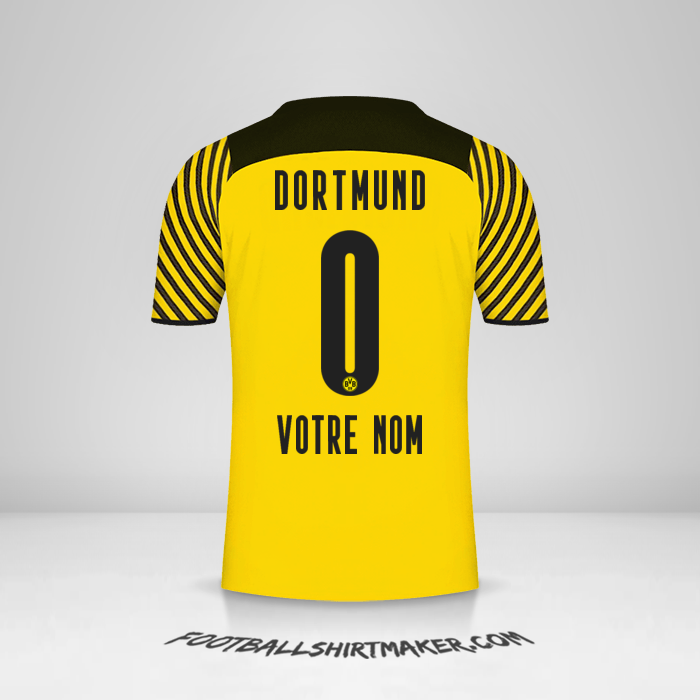 Maillot Borussia Dortmund 2021/2022 -  votre nom - 0