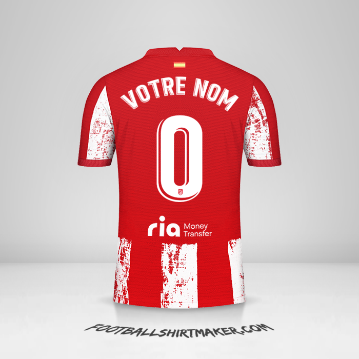 Maillot Atletico Madrid 2021/2022 -  votre nom - 0