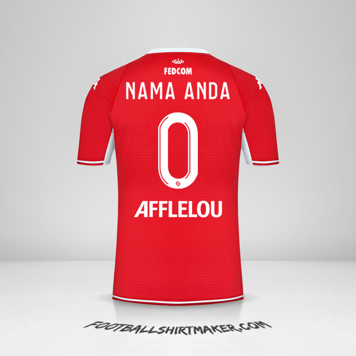 Jersey As Monaco 2021/2022 -  nama anda - 0