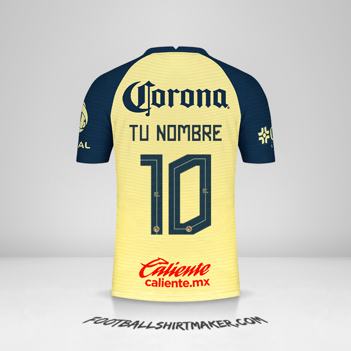 Jersey Club America 2021/2022 número 10 tu nombre